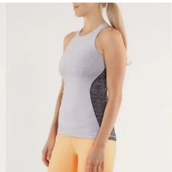 Lululemon Spin It To Win It Tank women’s 8 black gray - Picture 14 of 14